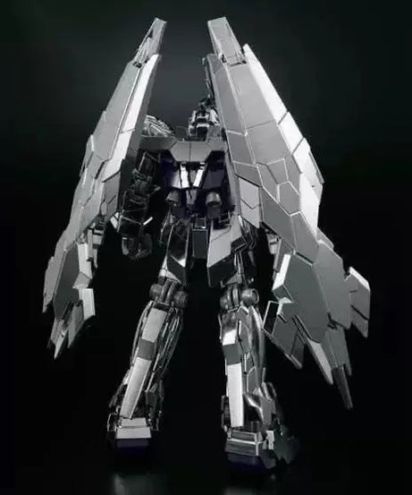 HGUC 1/144 Unicorn 03 Phenex Assembly Model Kit Action Figure Electroplated Silver Plating Mecha Toy Collection Decor Gift Toys