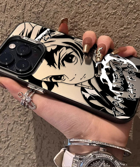 Demon Slayer Matte Shockproof Case – Anime iPhone 7–16 Pro Max SE XR XS