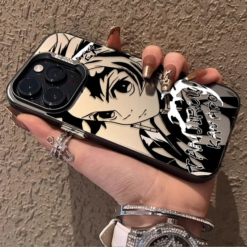 Demon Slayer Matte Shockproof Case – Anime iPhone 7–16 Pro Max SE XR XS