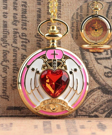 Sailor Moon Moon Prism Pocket Watch Second Generation Lifewith sailor moon Card Captor Sakura accessories holiday gift