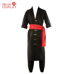 One Piece Roronoa Zoro Black Kimono Cosplay Costume – Full Set Outfit