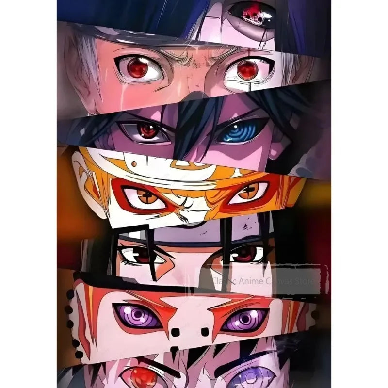 Anime Eyes Art Poster — Modern Wall Print 4