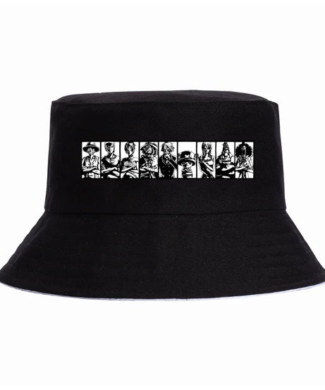 One Piece Luffy Bucket Hats Fashion New High Quality Women Men Hiphop Cool Lady Male Summer Casual Fisherman Cap Outdoor Sun Cap
