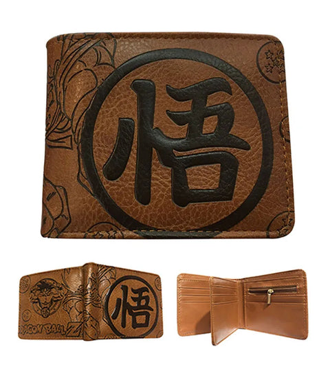 Dragon Ball Son Goku Turtle Wuzi Creative Embossed Short Wallet Coin Purse Student Fashion Personality Zero Wallets Card Wallet