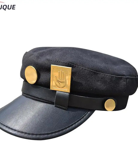Jotaro Kujo Cosplay Hat – JoJo Anime Military-Style Flat Cap