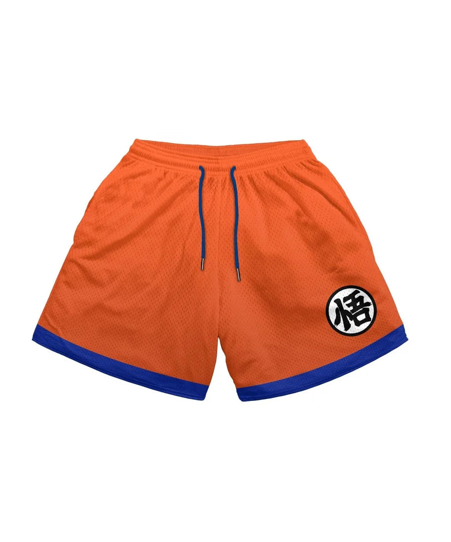 Baki Hanma Anime Shorts – Men's Streetwear Beach Shorts with Elastic Waist