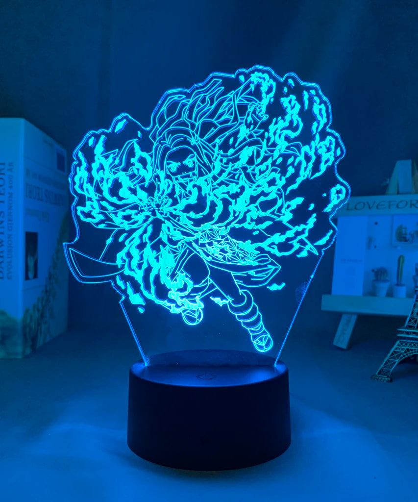 Anime Demon Slayer 3D LED Nightlight Figure for Kids Child Bedroom Decor Cool Kimetsu No Yaiba Lamp Gift Dropshopping