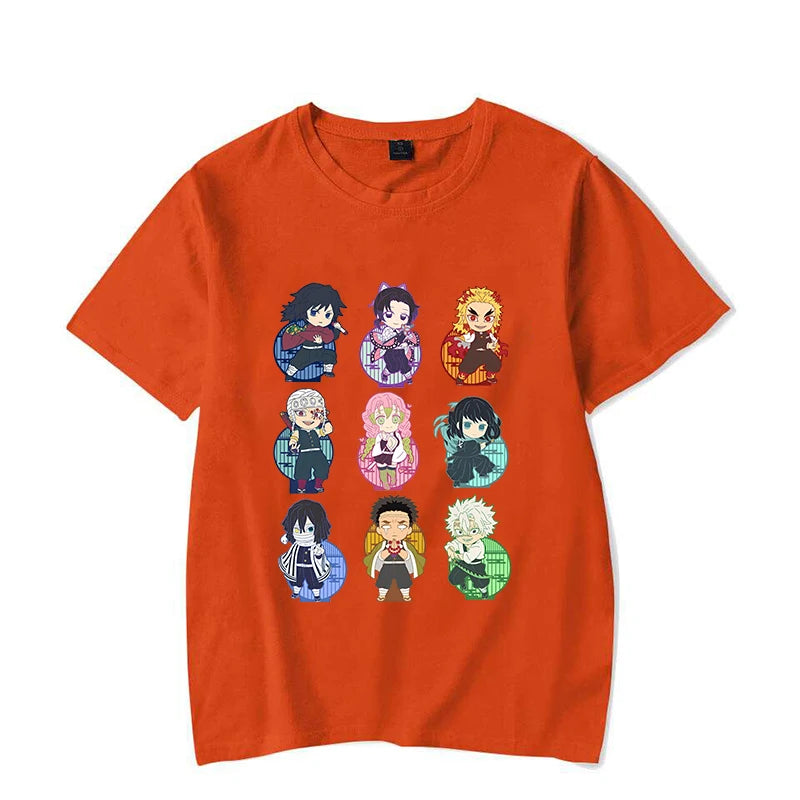 New Fashion Demon Slayer T Shirt Funny Anime Print T Shirt Anime Graphic Tee Shirt Unisex Casual Plus Size Tops