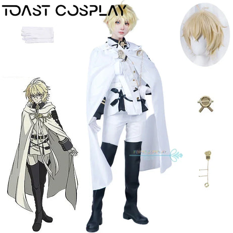 Anime Seraph of The End Hyakuya Mikaela Cosplay Costume for Carnival Wig Party Mikaela Cosplay Suits Handsome Anime Clothes