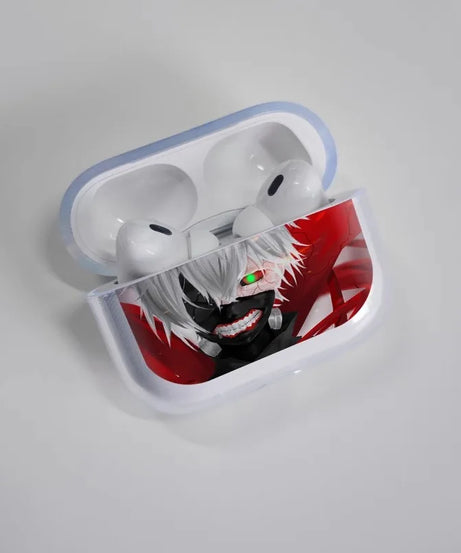 Tokyo Ghoul Anime Kaneki Ken Soft silicone TPU Case For AirPods Pro 1 2 3 4 Silicone Wireless Bluetooth Earphone Box Cover