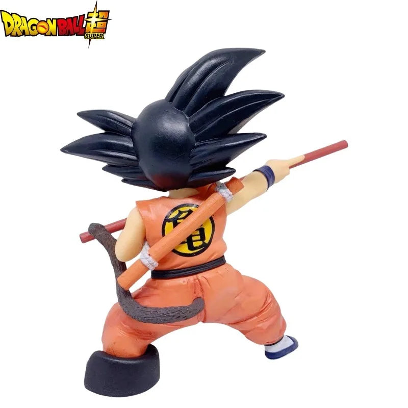 Anime Dragon Ball Figure Childhood Son Goku Action Figure PVC Model Toy Statue Doll Collection Desktop Decoration Kids Gift 14cm