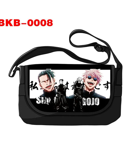 Anime Jujutsu Kaisen Shoulder Gojo Satoru Ryomen Sukuna Handbag Messenger Bag Phone Holder Storage Bags for Travel