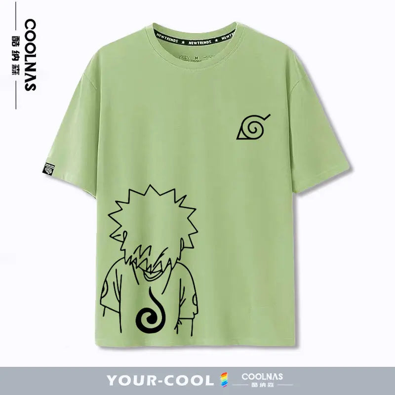 Naruto Anime Pure Cotton Kids & Family Casual Round-Neck T-Shirt 5