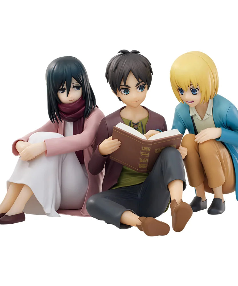 Attack on Titan Rumbling Ichiban KUJI Levi Hange Zoe Eren Mikasa Armin PVC Anime Action Figures Model Toys