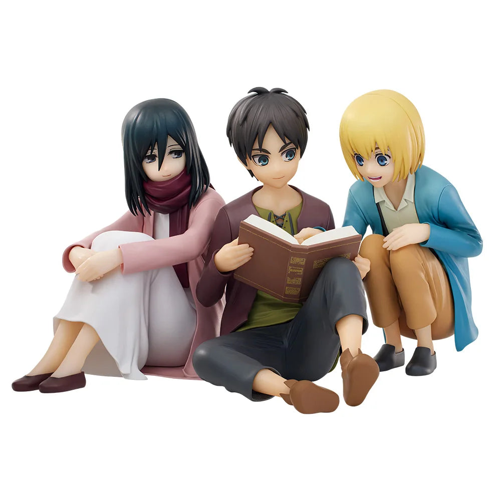 Attack on Titan Rumbling Ichiban KUJI Levi Hange Zoe Eren Mikasa Armin PVC Anime Action Figures Model Toys
