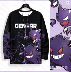 Pokémon Gengar Crewneck Graphic Sweatshirt – Premium Streetwear Pullover for Men & Women