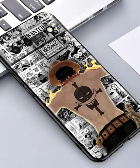One Piece Anime Zoro Luffy For Google Pixel 9 8 7A 7 6A 6 5A 5 4 4A XL 5G Black Silicon Shockproof Shell Cover Phone Case