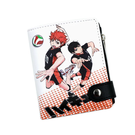 Anime Haikyuu!! Shoyo Hinata PU Short Wallets Tobio Kageyama