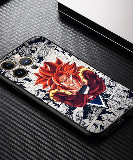 Manga D-Dragon Ball Z Art For iPhone 15 14 13 12 11 XS XR X 8 7 SE Pro Max Plus Mini Black Phone Case