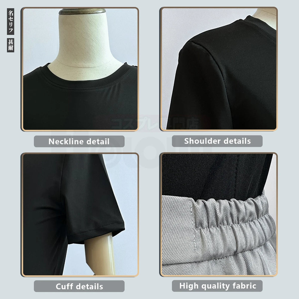HOLOUN Jujutsu Kaisen Fushiguro Toji Cosplay Costume Set – Complete Outfit with Wig 5