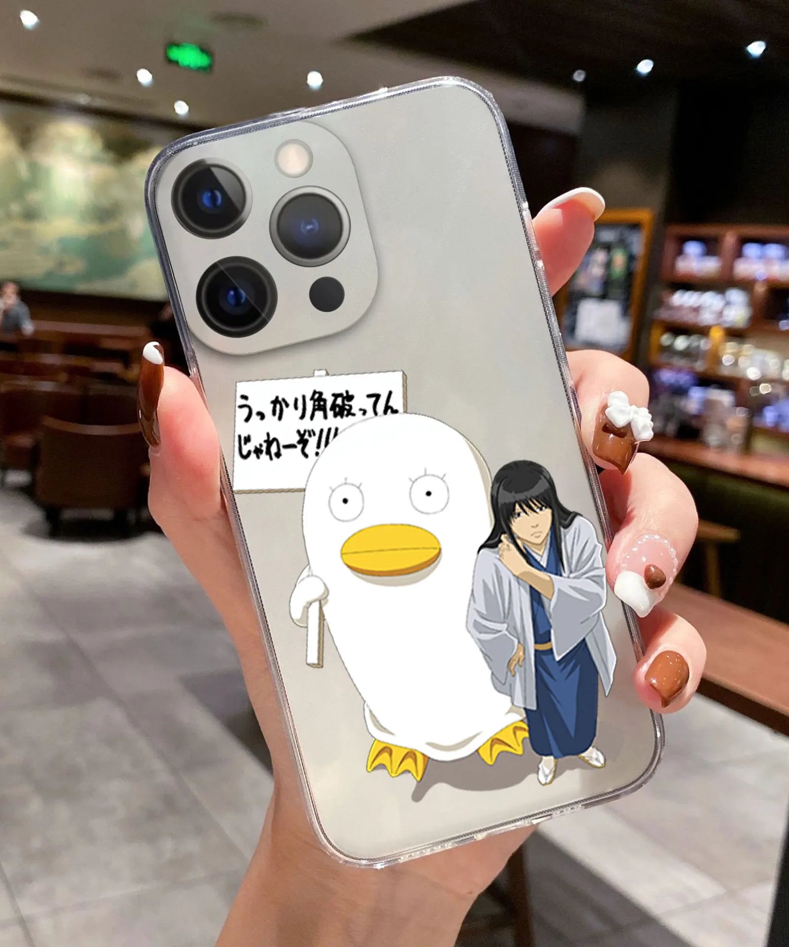 Comics Gintama Gintoki Sakata Phone Cover For iPhone 11 12 13 14 15 16 17 Pro Max 17AIR 16 Plus Clear Soft Silicone TPU Case