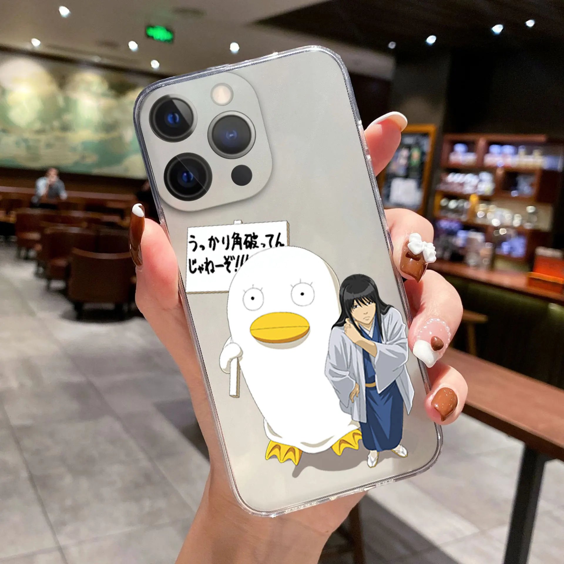 Comics Gintama Gintoki Sakata Phone Cover For iPhone 11 12 13 14 15 16 17 Pro Max 17AIR 16 Plus Clear Soft Silicone TPU Case