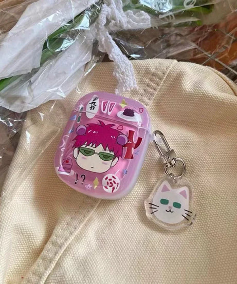 Anime Saiki Kusuo Creative Peripheral Apple Wireless Bluetooth Airpods Pro Generation 1 Headset Case Generation 2 Generation 3