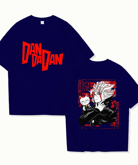 New Anime Dandadan Print T Shirt Women Men Short Sleeve Tops Tees Summer Fashion Loose Casual T-shirt