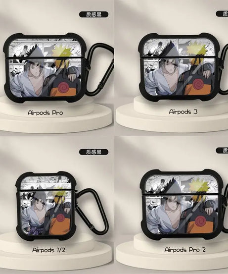 New Anime Naruto Sasuke Obito Protective Case for AirPods 3 for Airpods Pro 1 2 Wireless Bluetooth Headphone Case Christmas Gift