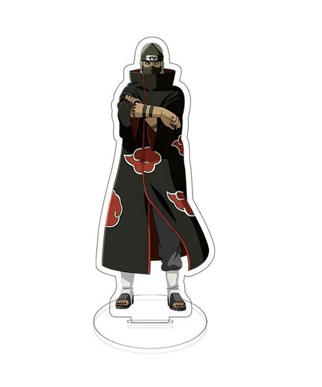 Anime Naruto Akatsuki Uchiha Itachi Stand Model Plate Acrylic Display Desk Decor Figure  Decoration Keychain Friends Gift