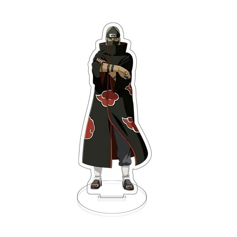 Anime Naruto Akatsuki Uchiha Itachi Stand Model Plate Acrylic Display Desk Decor Figure  Decoration Keychain Friends Gift