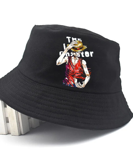 Anime One Piece Luffy Embroidery Bucket Hat