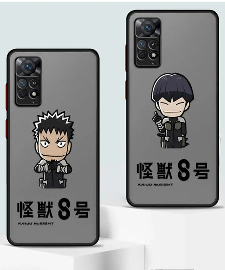 Cute Kaiju No. 8 Matte Phone Case – Xiaomi Redmi Note 8–14 Series