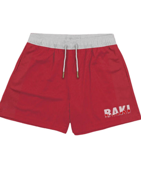Baki Hanma Anime Shorts – Men's Streetwear Beach Shorts with Elastic Waist