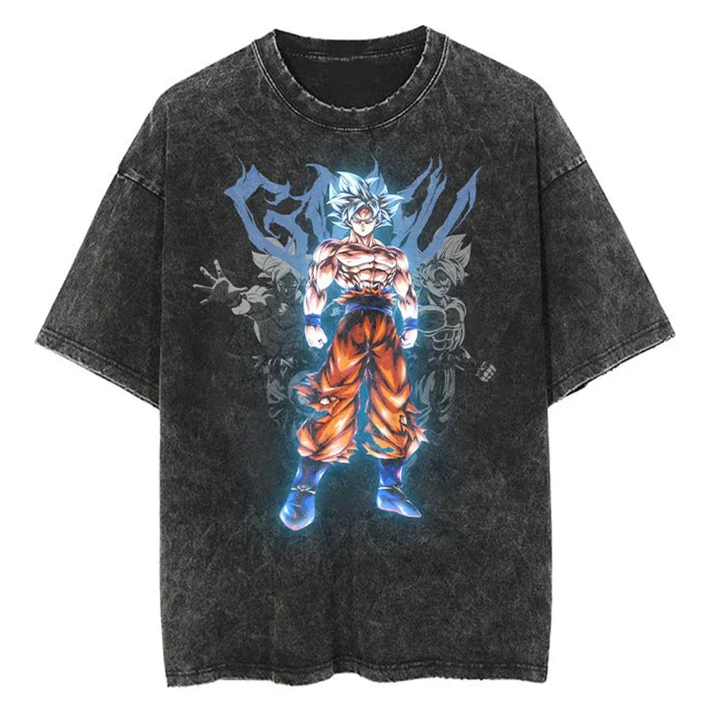 Dragon Ball Oversized Vintage T-Shirt – Streetwear Cotton Tee