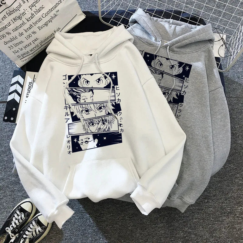 Hunter x Hunter Kurapika Anime Hoodie – Harajuku Manga Fleece Pullover