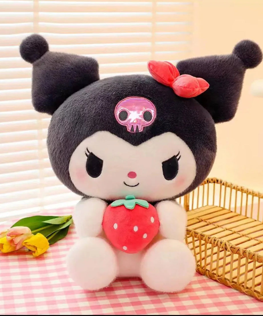 Sanrio 25Cm Anime Kuromid Toys Kawaii Mymelody Cinnamorol Plush Soft Stuffed Animals Doll Plushie Pillow Xmas