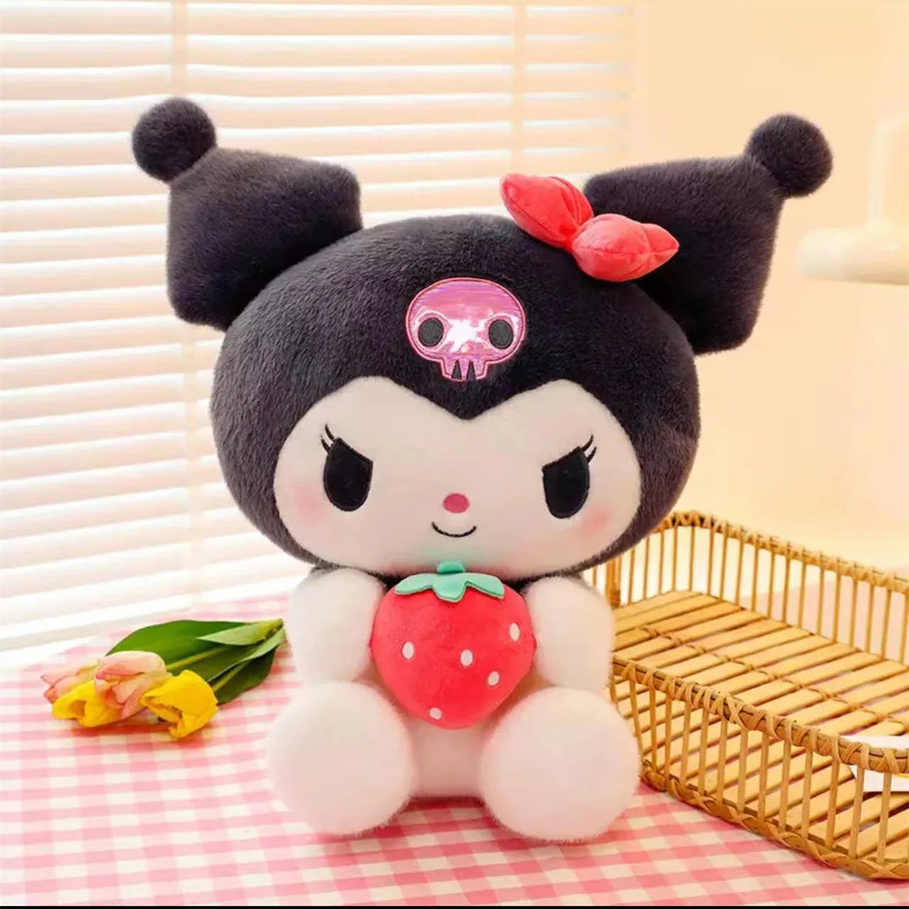 Sanrio 25Cm Anime Kuromid Toys Kawaii Mymelody Cinnamorol Plush Soft Stuffed Animals Doll Plushie Pillow Xmas