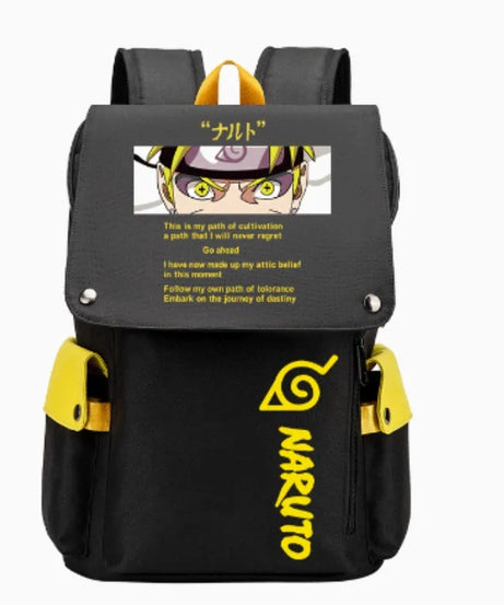 Naruto Anime Laptop Backpack – Large Capacity Travel & School Bag