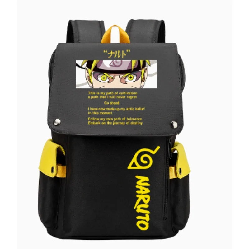 Naruto Anime Laptop Backpack – Large Capacity Travel & School Bag