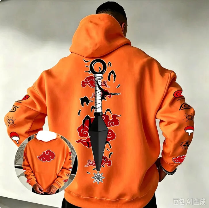 Naruto Akatsuki Kunai Hoodie – 2026 Japanese Anime Y2K Casual Sportswear Sweatshirt 6