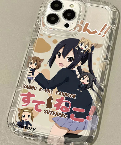 Cute K-ON Girls Case for Samsung Galaxy A14 A15 A55 A05 A05S A24 A13 A23 A73 A12 A22 A32 A52 A52S A72 A31 A51 A71 Cover