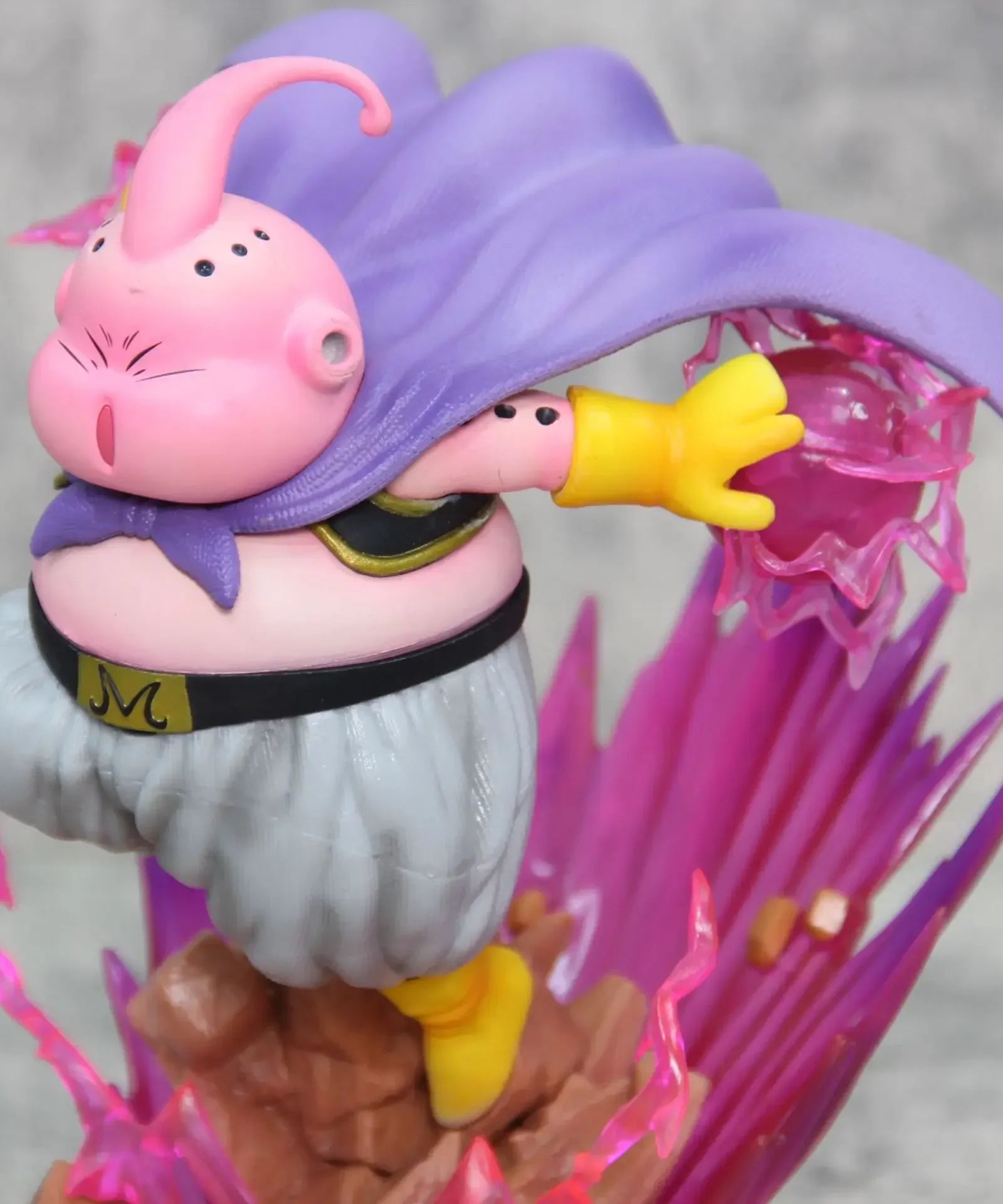 18cm Dragon Ball Z Anime Figure Majin Buu Fat Buu Action Figure with Light PVC Statue Model Doll Collection Decoration Toys Gift