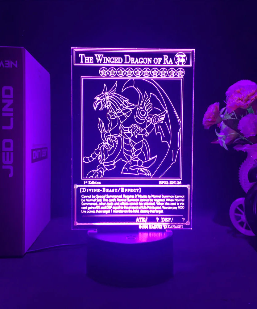 Anime Action Figure Led Night Light Manga Yu Gi Oh Dark Magician Girl for Kid Bedroom Decor Lamp Kawaii Room Decor Light