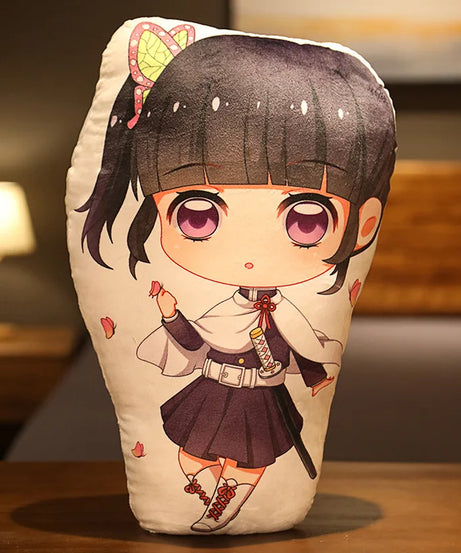 Tanjiro & Nezuko Plush Pillow – Demon Slayer Anime Cushion