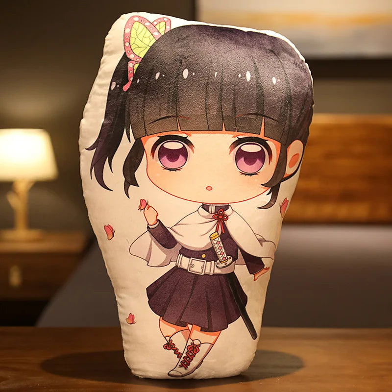 Tanjiro & Nezuko Plush Pillow – Demon Slayer Anime Cushion