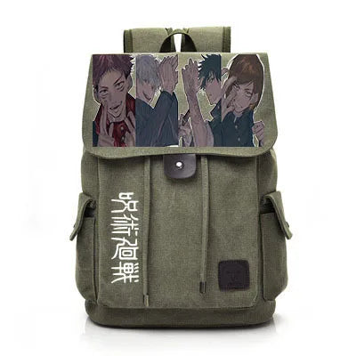 Jujutsu Kaisen Anime Backpack Cosplay Gojo Unisex Students School Bag Large Capacity Bookbag Laptop Travel Rucksack Outdoor Bag