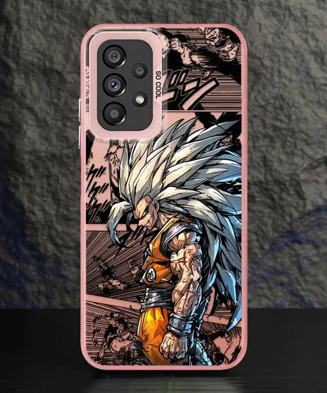 Shell Case for Samsung Galaxy A35 A26 A36 A53 A71 A72 A51 A56 A73 A55 A54 A52 Dragon Ball Son Goku Cool