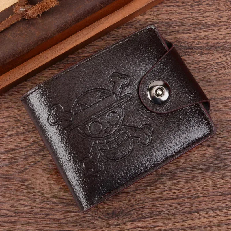 One Piece Luffy Wallet Roronoa Zoro Figures Cosplay Men Women PU Coin Purse Card Holder Wallet for Children Boys