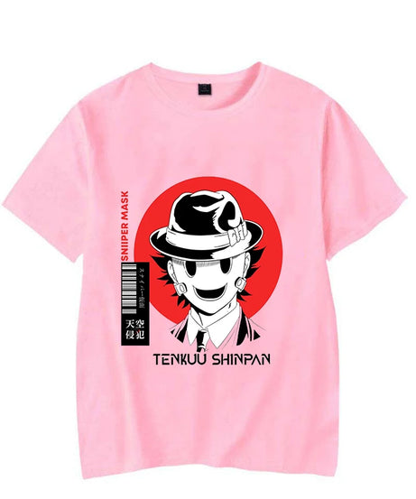 New Anime High-Rise Invasion Printed T-Shirts Women Men Short Sleeve Funny Round Neck Tee Shirt Casual Summer Tops